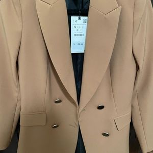 NWT Zara camel blazer